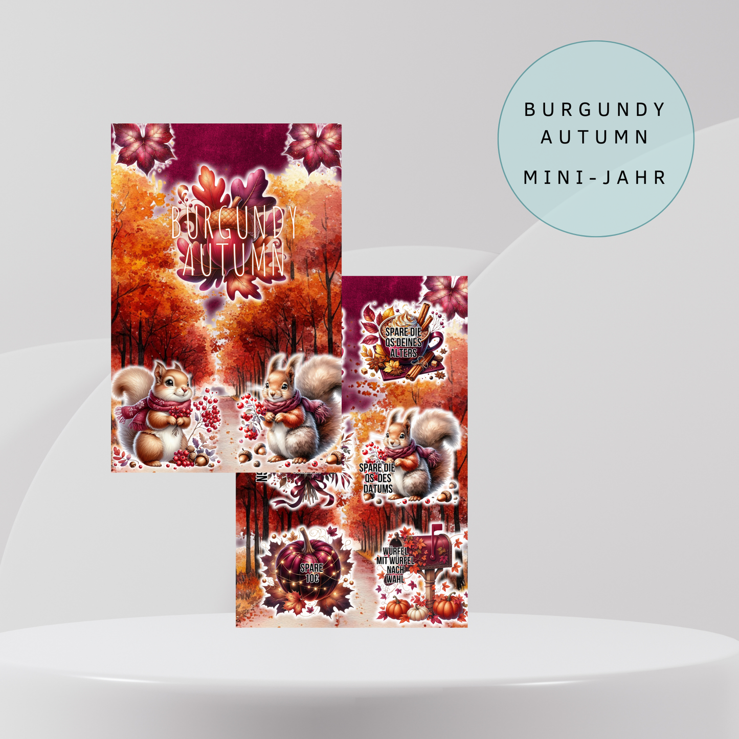 Burgundy Autumn Mini-Jahreschallenge A6