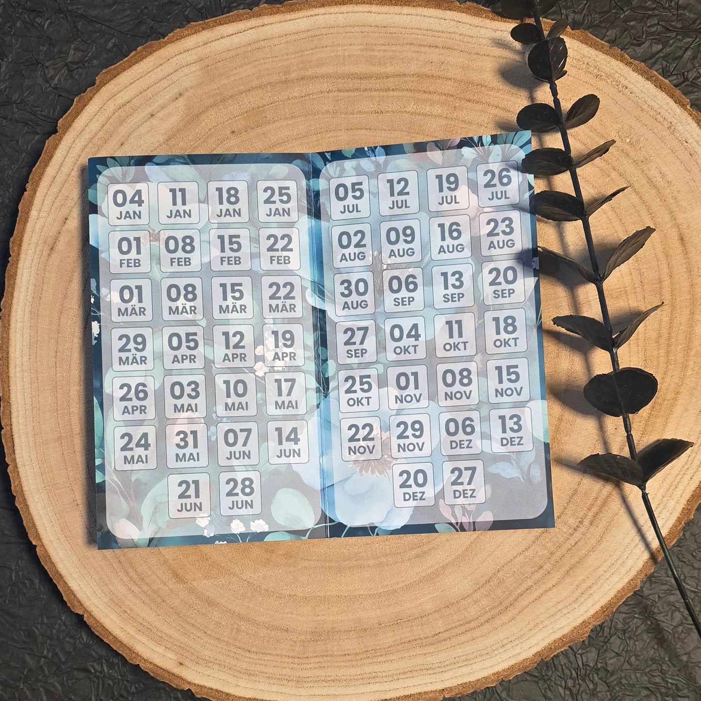 Dice Sunday 2026 folienkaschiert matt Klappkarte A6