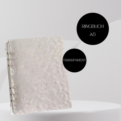Ringbuch Wasserfluss A5 Transparent