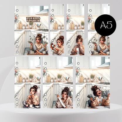 6er Set Register A5 Versch. Varianten Zufälle