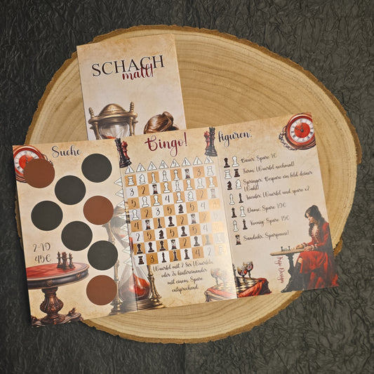 Schach Matt 3er Klappkarte