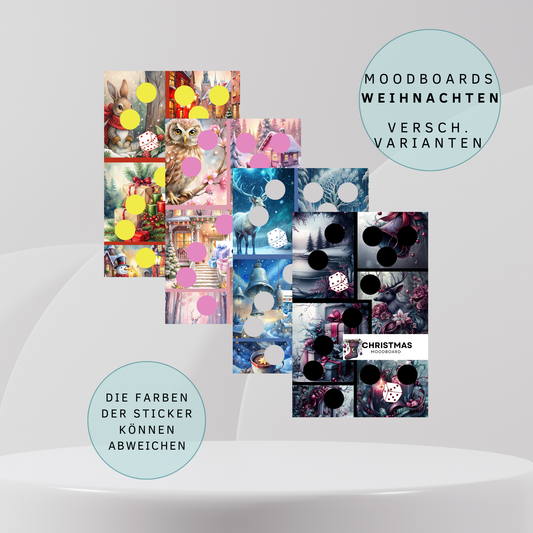 Moodboard Weihnachten Sparchallenge A6