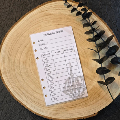 Umschläge/Sinking Fund "Scheiss Finanzen" A6