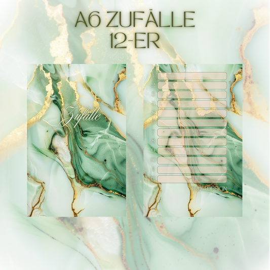 Register A6 Jade Zufälle 12er Set
