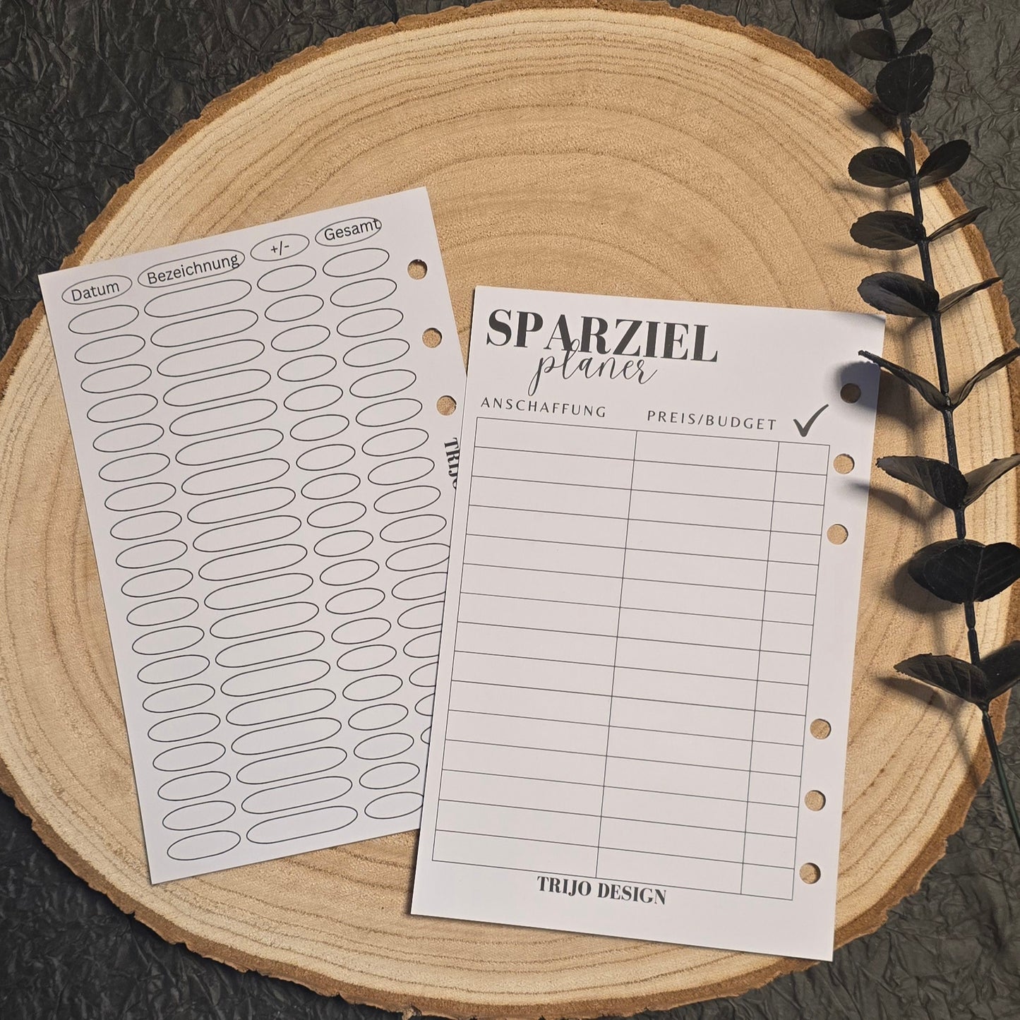 Sparziel Planer A6 selbst beschreibbar