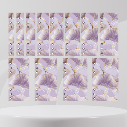 Register A6 Lila Blumen Zufälle 12er Set