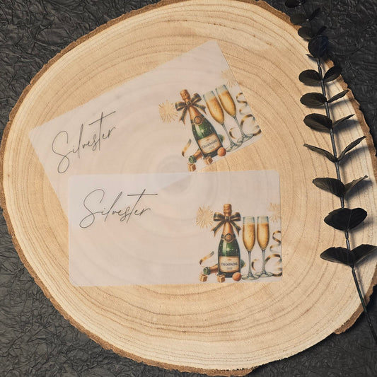 Dashboard Transparent SILVESTER Schrift 2 A6