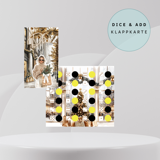Dice and Add Klappkarte A6