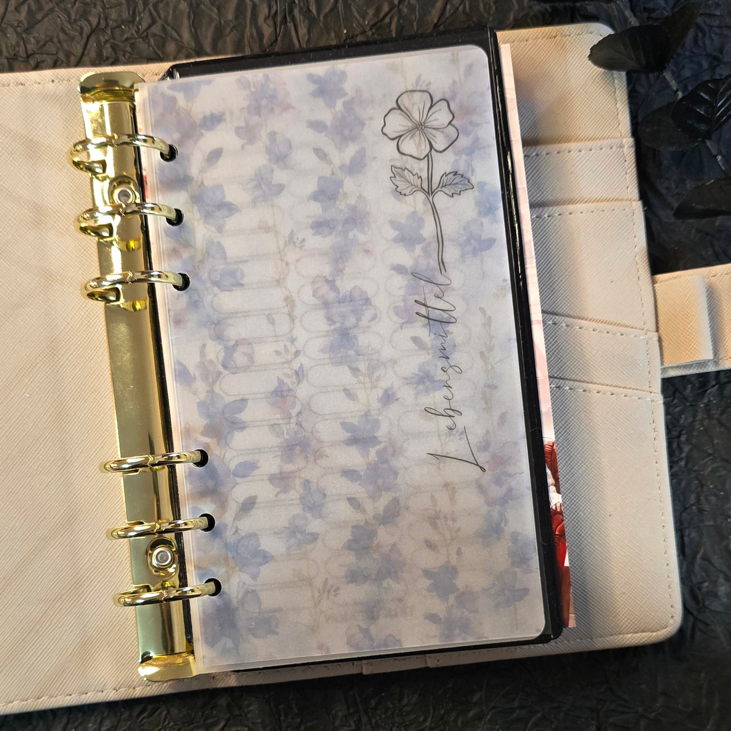 Trennblatt Blue July A6 Transparent