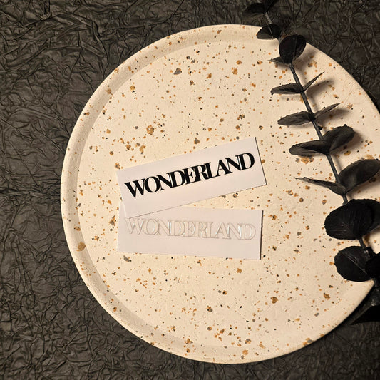 3D Sticker "WONDERLAND" 8cm