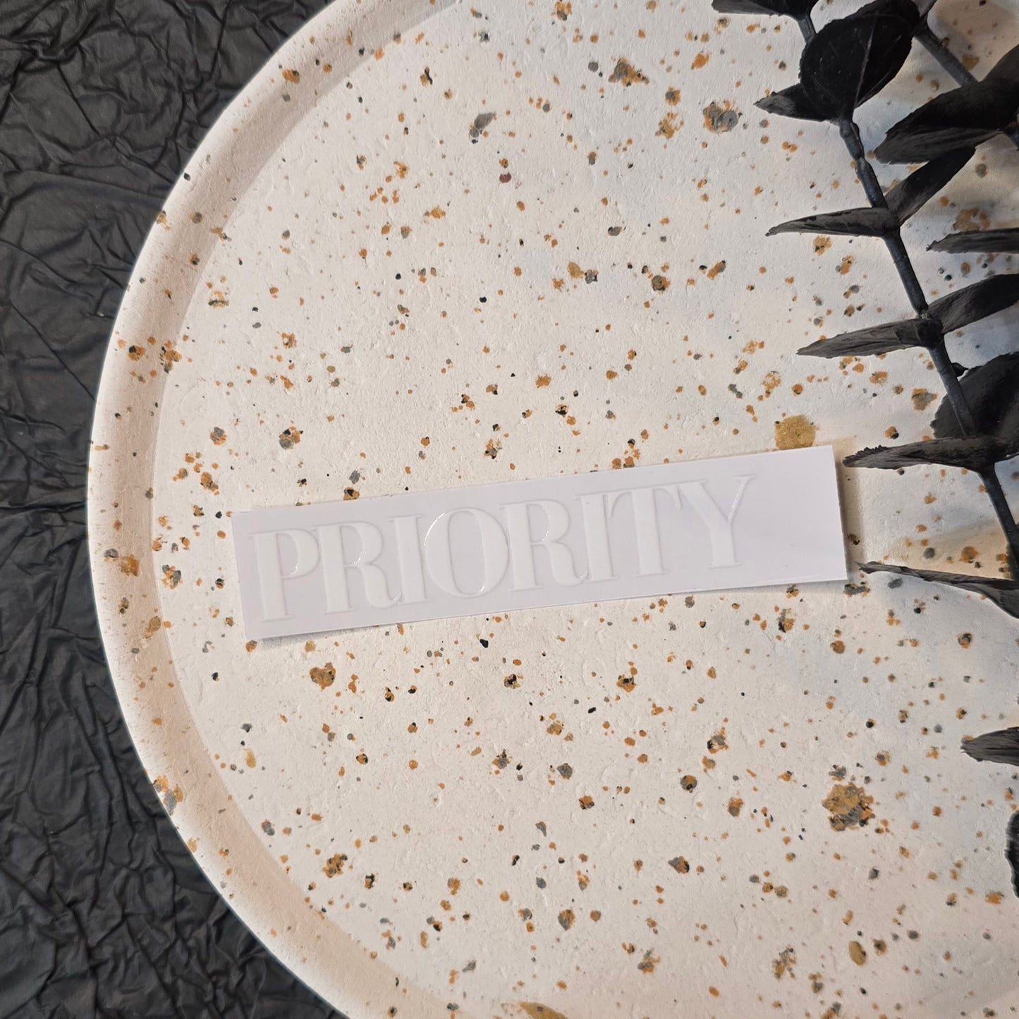 3D Sticker "PRIORITY" 8cm