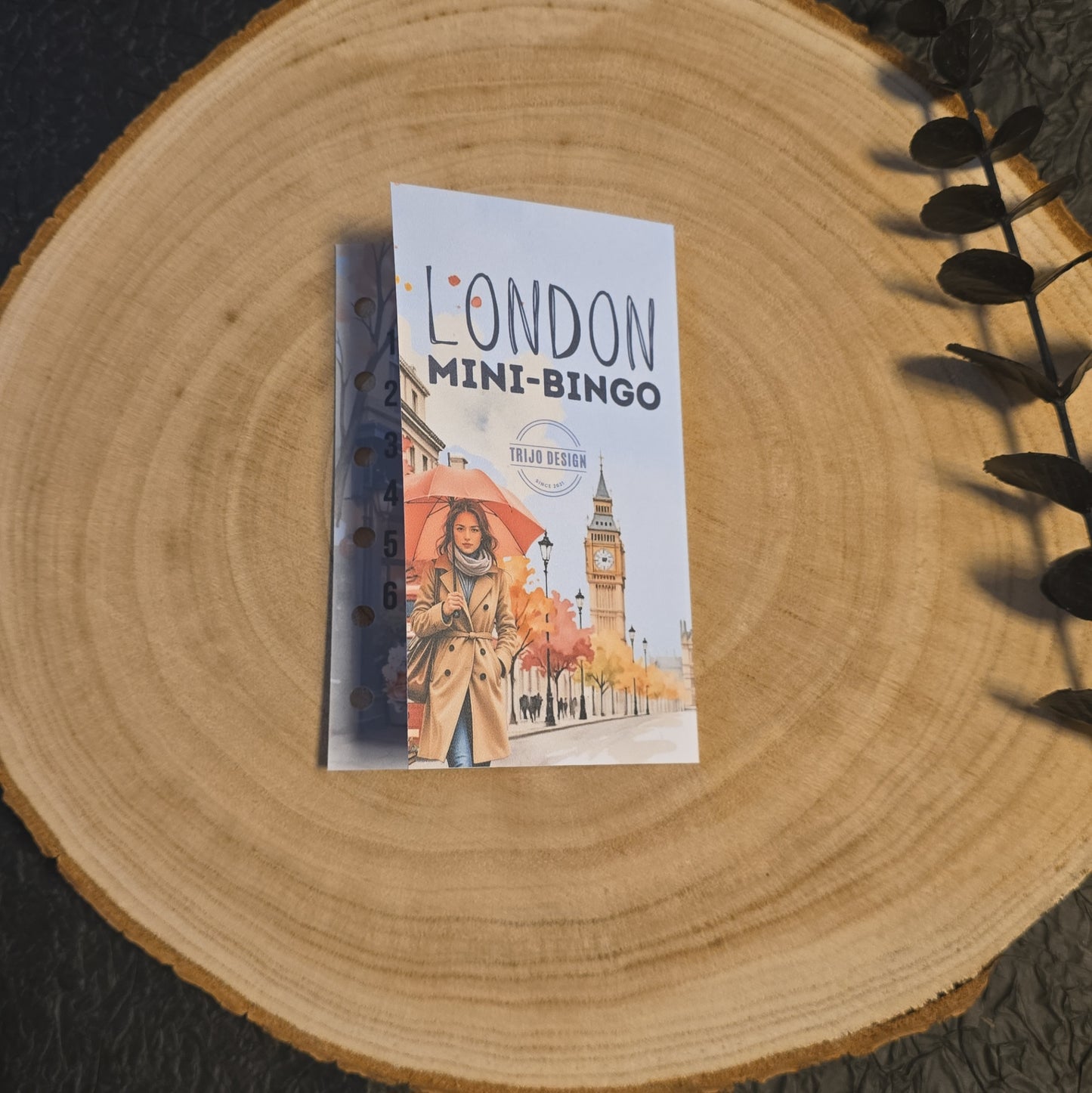 Mini-Bingo London Klappkarte A7