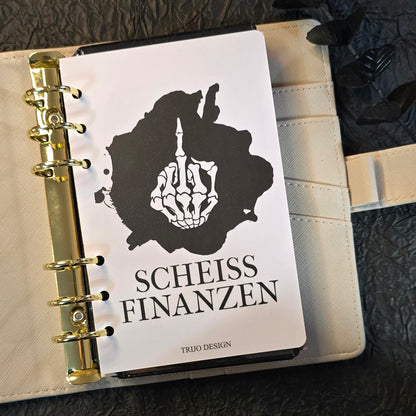 Trennblatt "Scheiss Finanzen" A6 Transparent