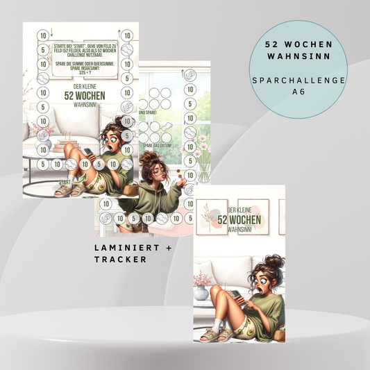 52 Wochen Wahnsinn Sparchallenge A6