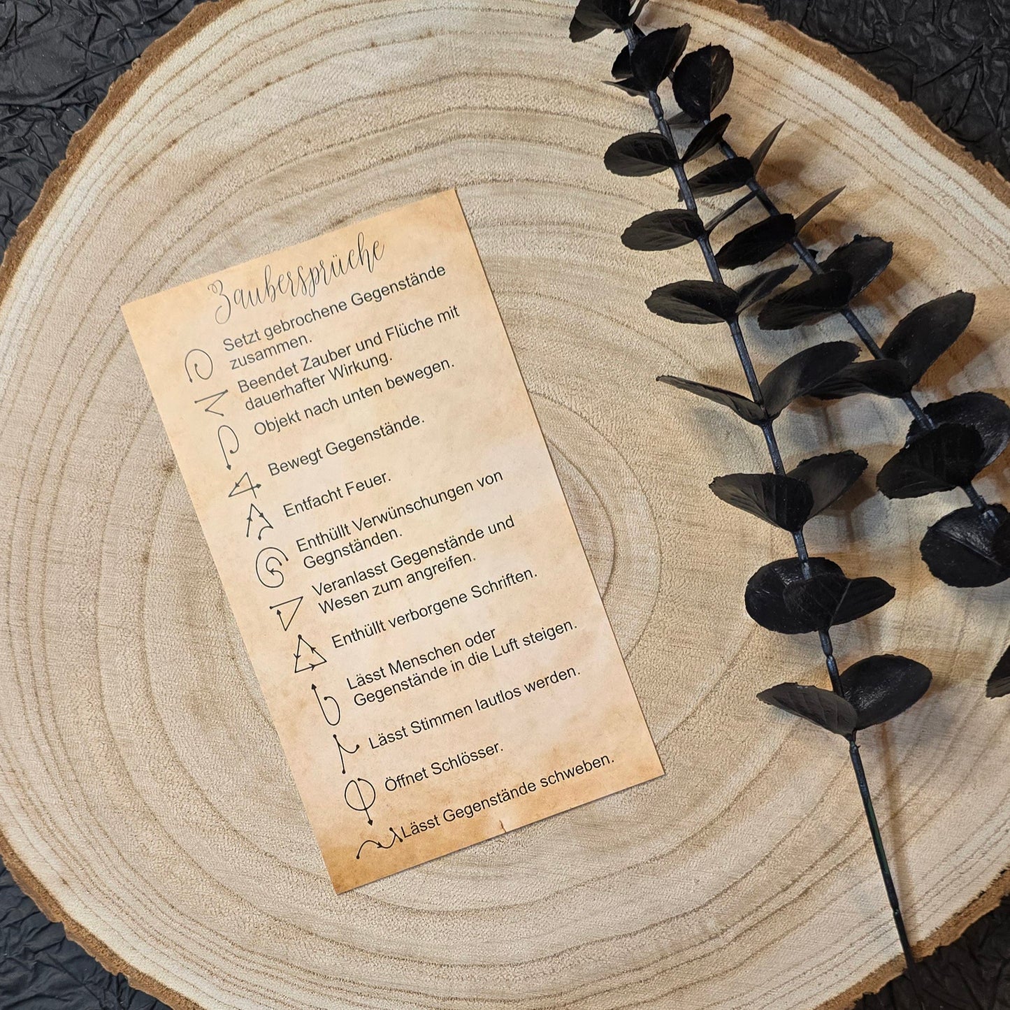 Exam Klappkarte Zaubersprüch - Dark Academy A6