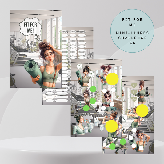 Fit for me Fitness Mini-Jahreschallenge A6 Mix-Challenge
