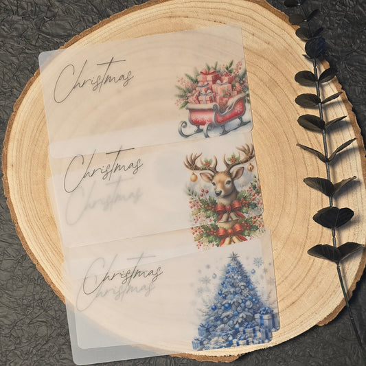 Dashboard Transparent CHRISTMAS A6 Schrift 2