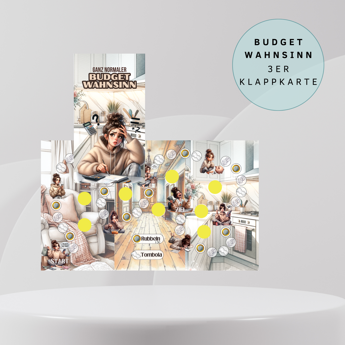 Budget Wahnsinn Klappkarte A6