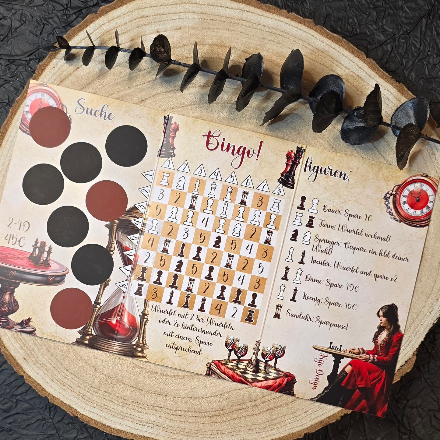 Schach Matt Klappkarte A6