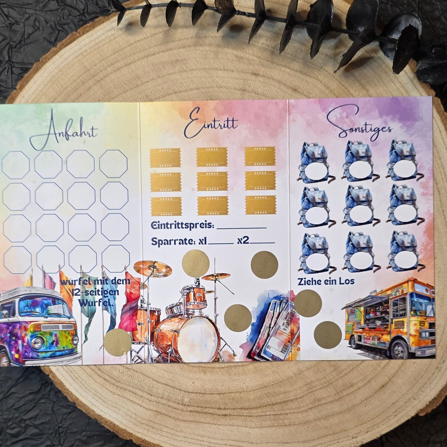 Ab aufs Festival Klappkarte A6