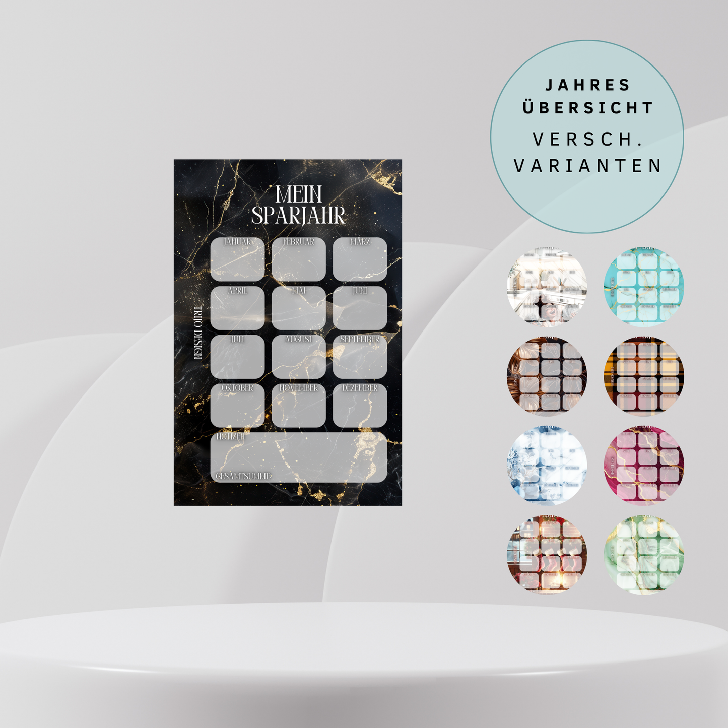 Jahresübersicht versch. Varianten A6