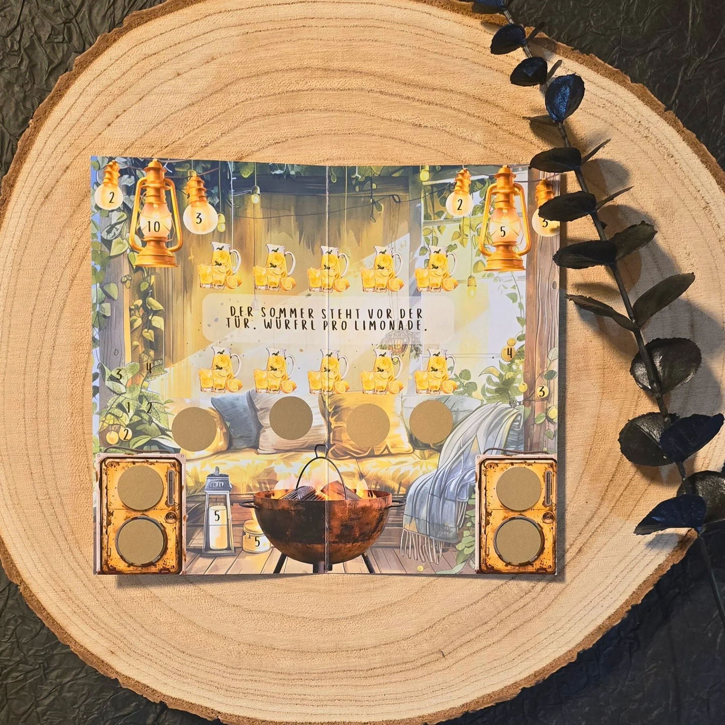 Cozy Summer Days  Klappkarte A6