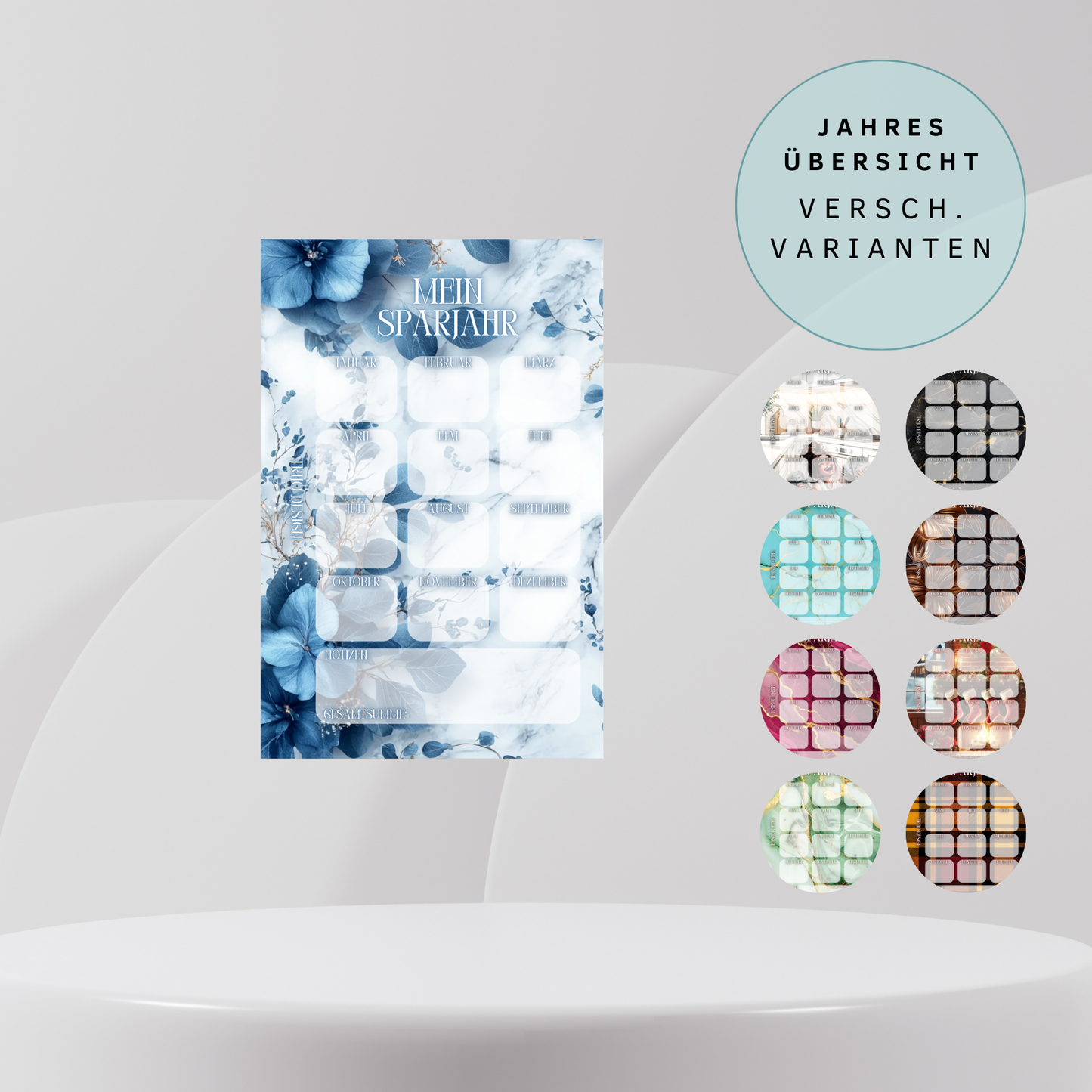 Jahresübersicht versch. Varianten A6