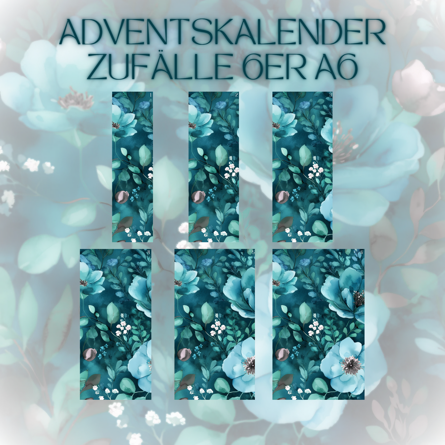 6er-Set Register Adventskalender-Zufälle