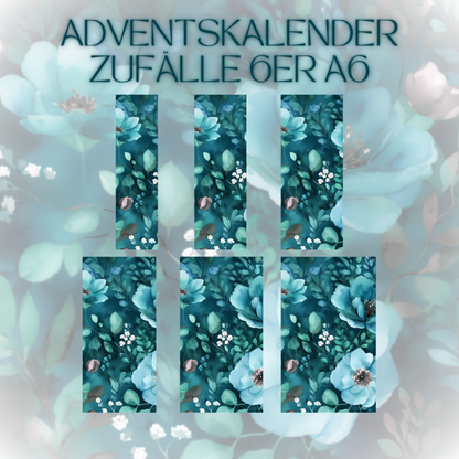 6er-Set Register Adventskalender-Zufälle