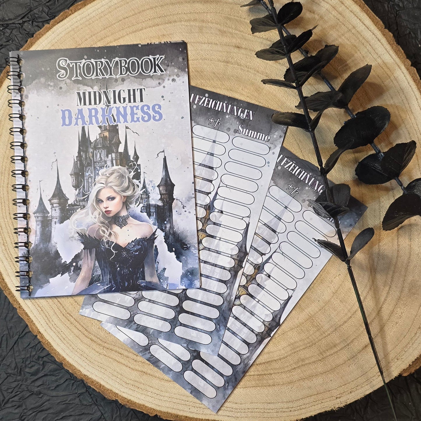 Storybook Midnight Darkness A6 Ringbuch