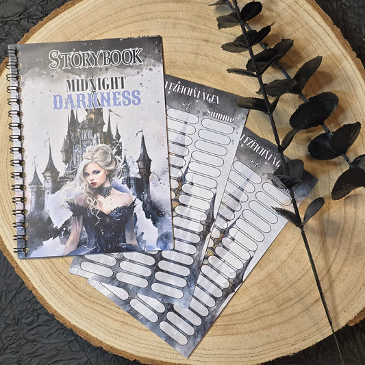 Storybook Midnight Darkness A6 Ringbuch