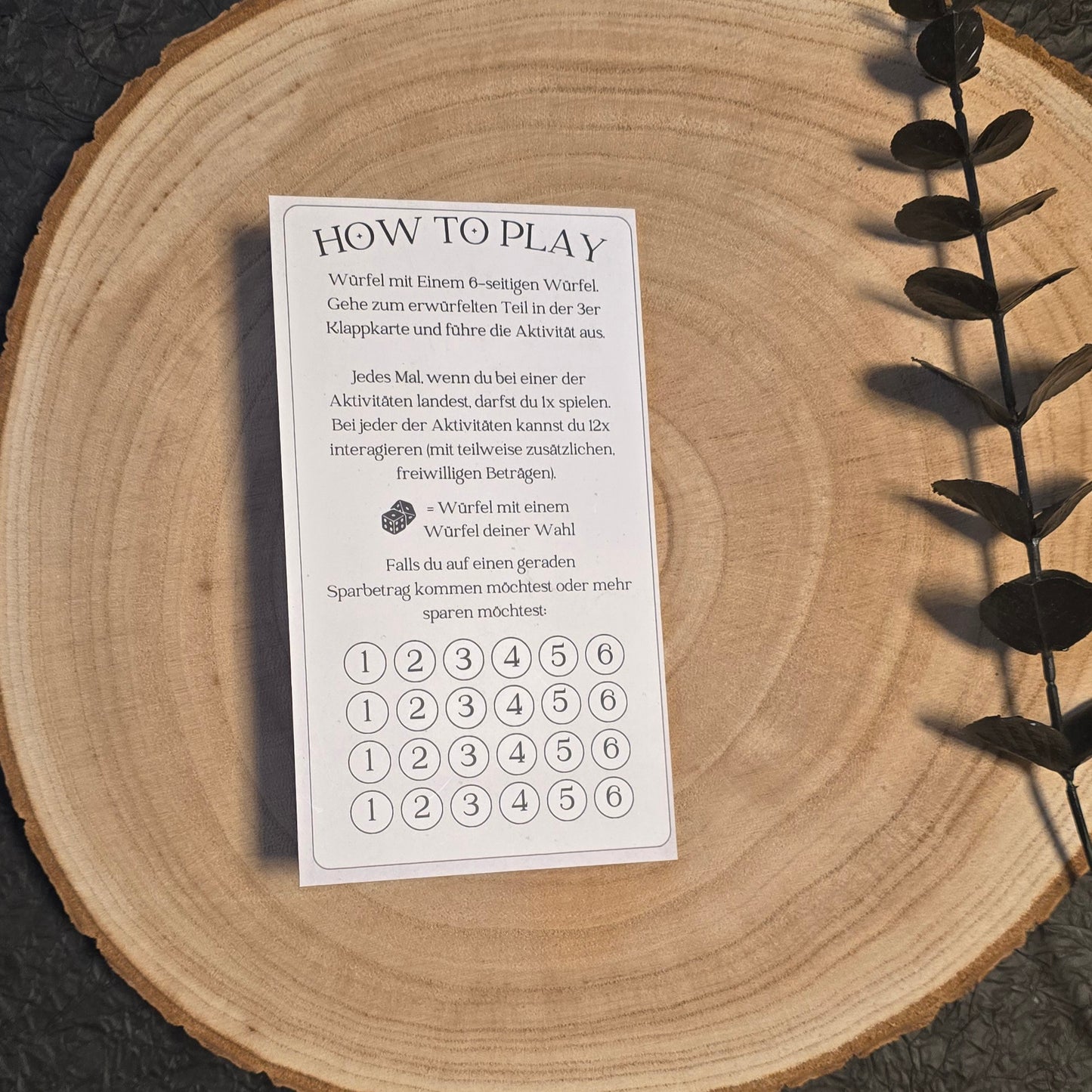 Home-tivity - Das Home-Spar-Spiel A6