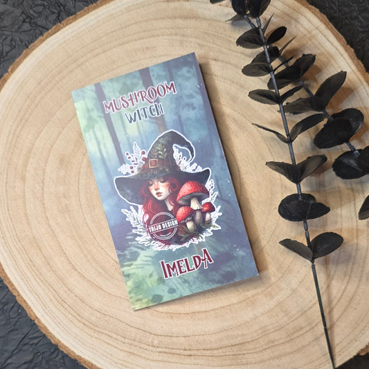 Mushroom Witch imelda klappkarte A6
