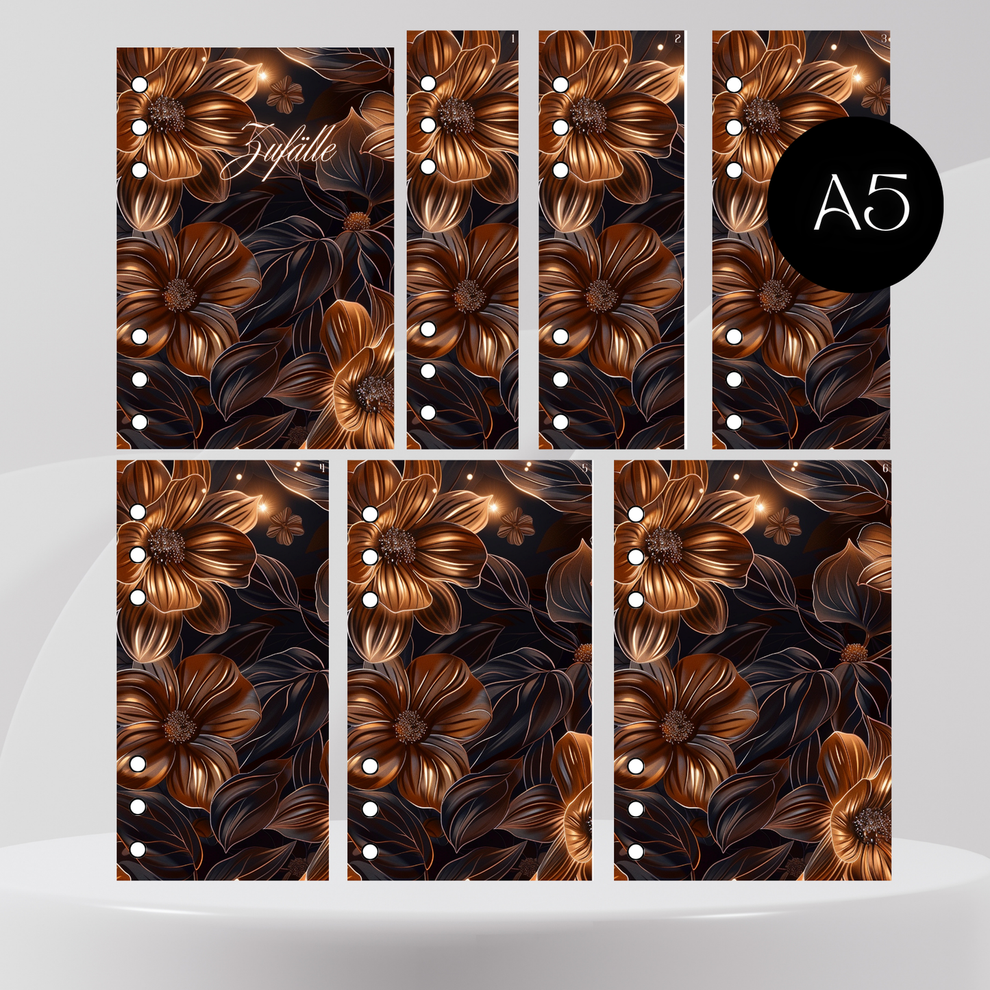 6er Set Register A5 Versch. Varianten Zufälle