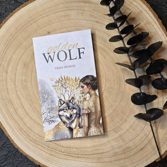 Golden Wolf klappkarte A6