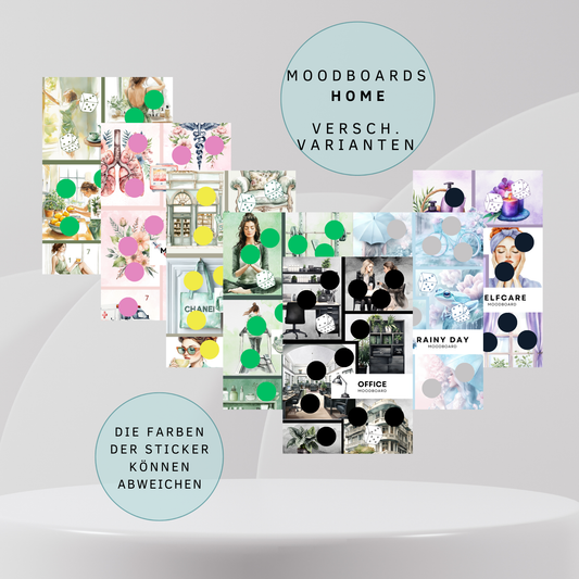 Moodboard Home versch. Vrianten Sparchallenge A6