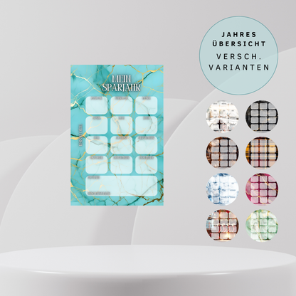 Jahresübersicht versch. Varianten A6