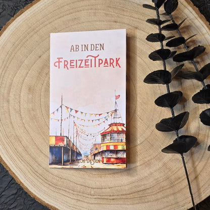 Ab in den Freizeitpark Halloween Klappkarte A6