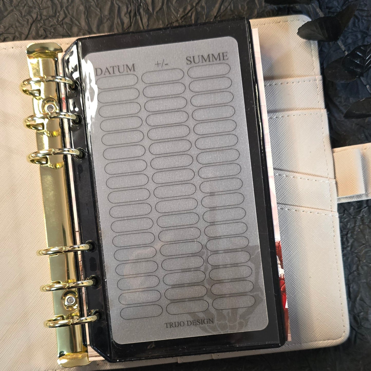 Tracker transparent "Scheiss Finanzen" A6