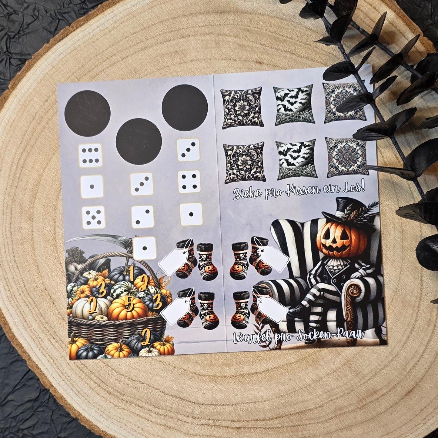 Cozy Halloween Klappkarte A6
