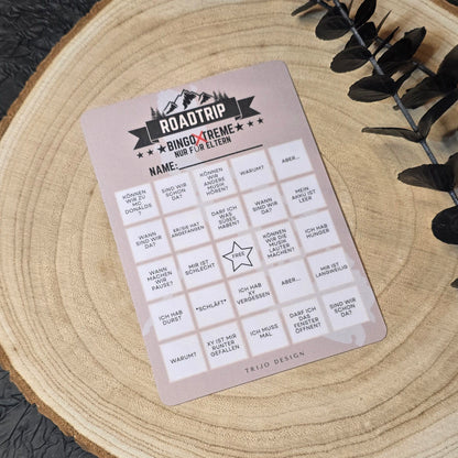 Roadtrip Bingo Erwachsene A6 laminiert