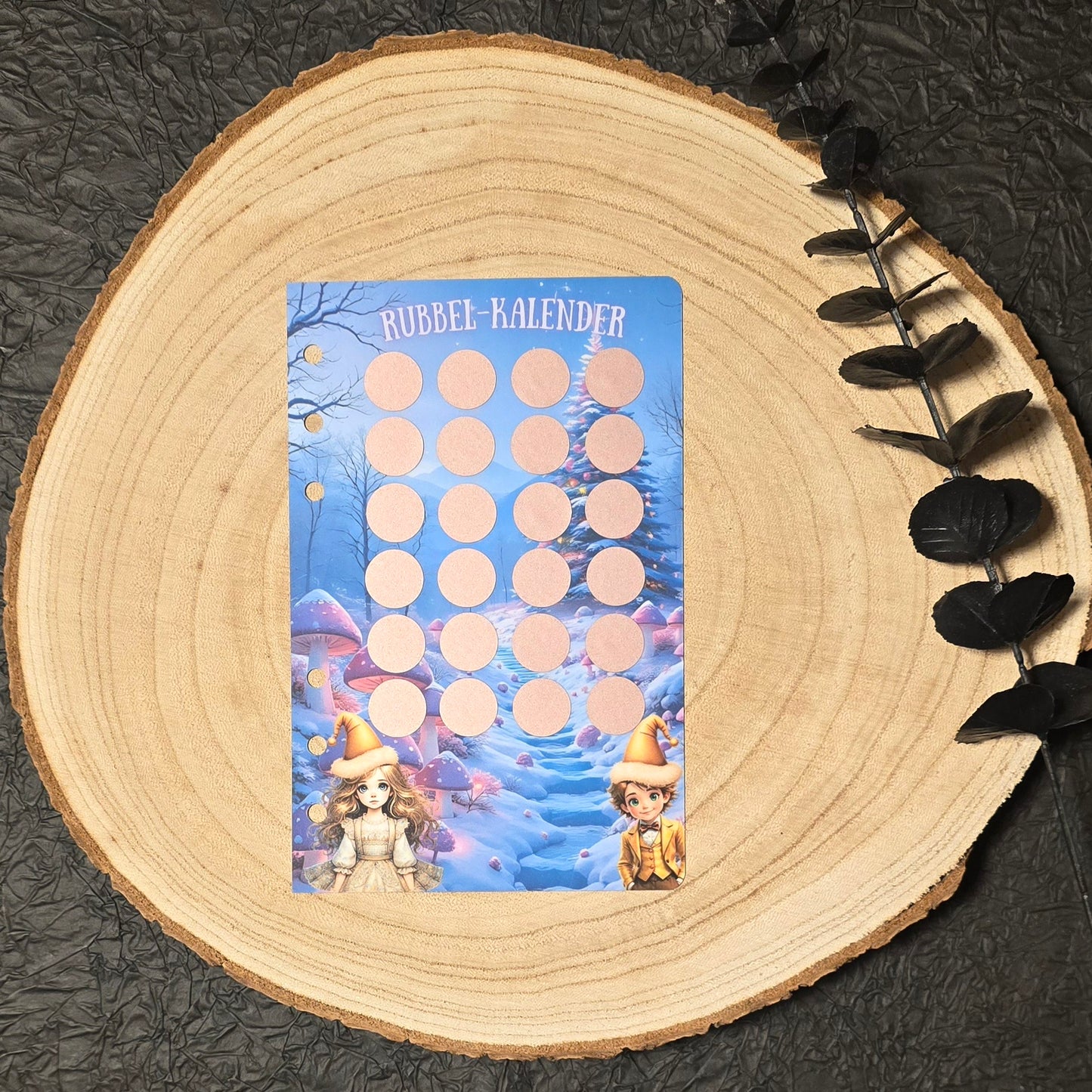 Rubbel-Kalender Wonderland  Sparchallenge A6