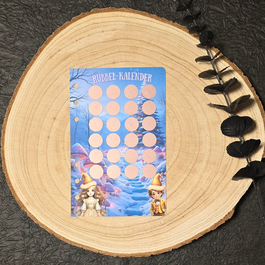 Rubbel-Kalender Wonderland  Sparchallenge A6