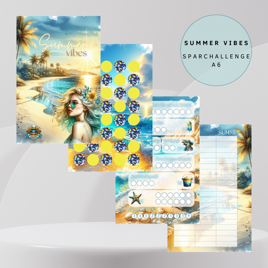Summer Vibes Rubbelchallenge-Set A6