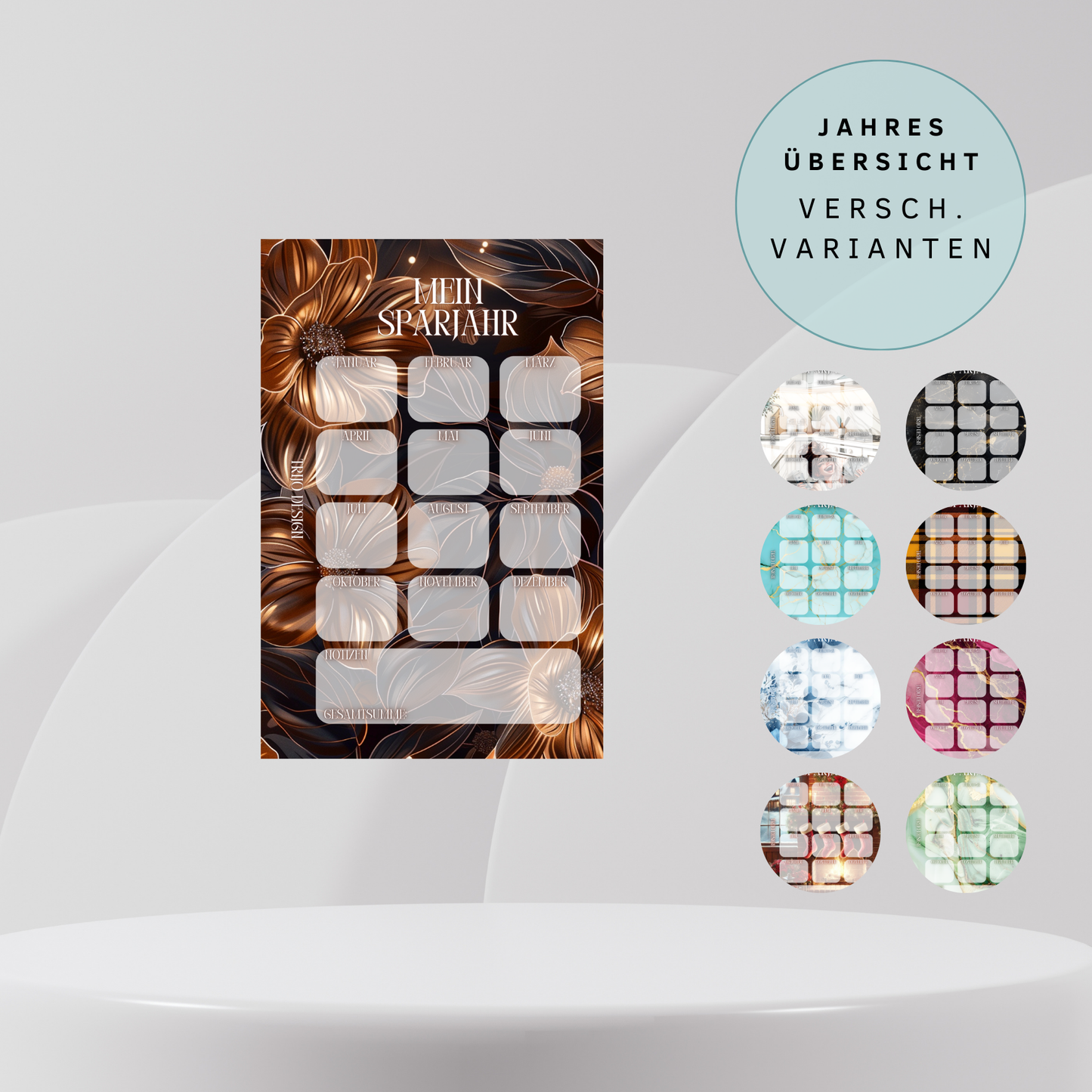 Jahresübersicht versch. Varianten A6