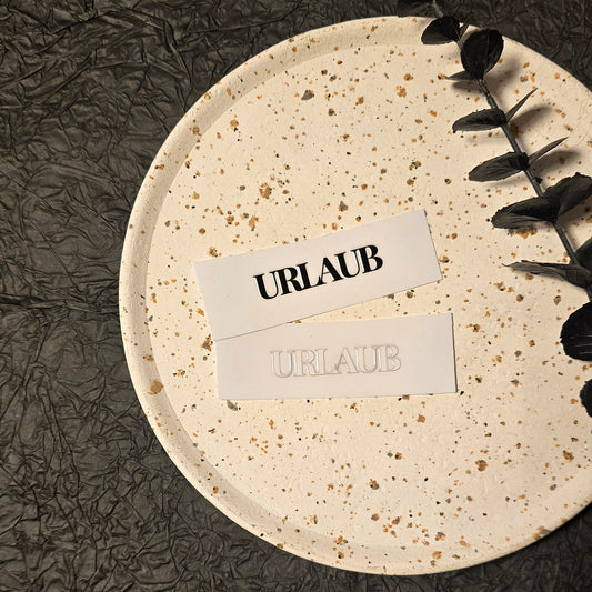 3D Sticker "URLAUB" 8cm