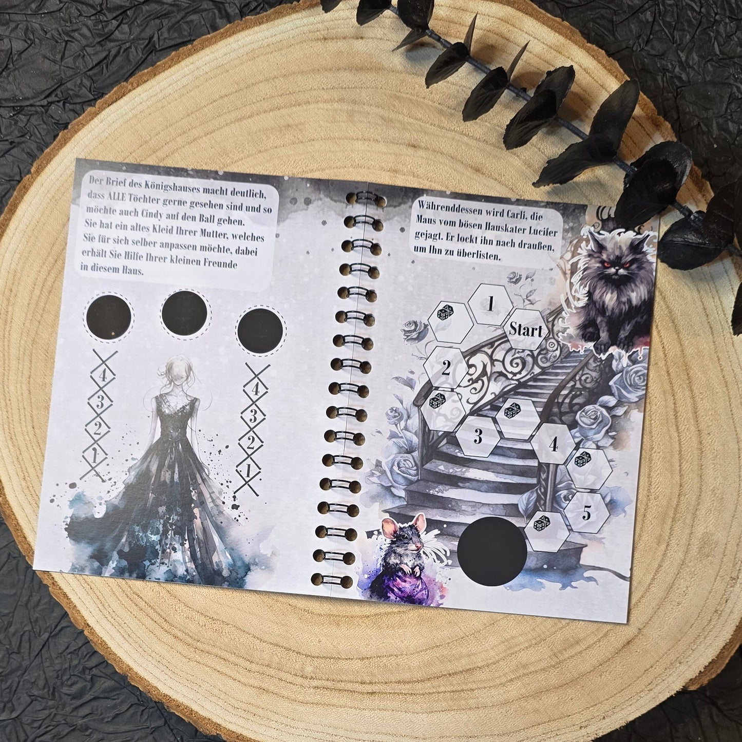Storybook Midnight Darkness A6 Ringbuch