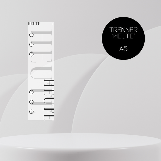 "HEUTE" Trenner A5 Transparent