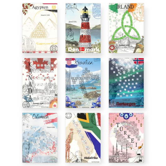 Länder der Welt - Würfelchallenge versch. Länder Set 2