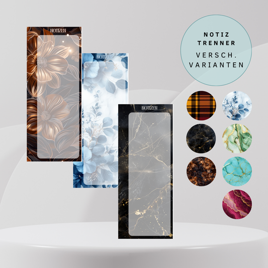 Notiz-Trenner A6 versch. Varianten
